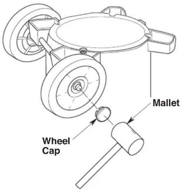 Craftsman CMXEVBE17656 - Wheel Cap Assembly (Fig. G): - 1