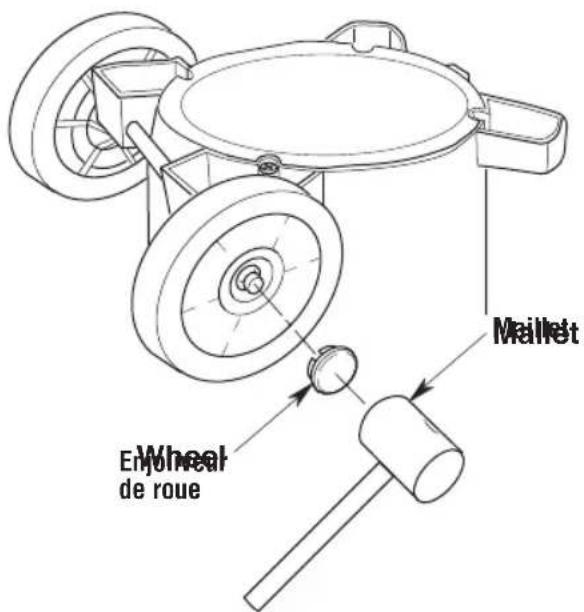 Craftsman CMXEVBE17656 - Assemblage de I'enjoliveur de roue (Fig. G): - 1