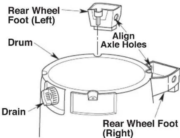 Craftsman CMXEVBE17656 - Rear Wheel Feet Assembly (Fig. C): - 1