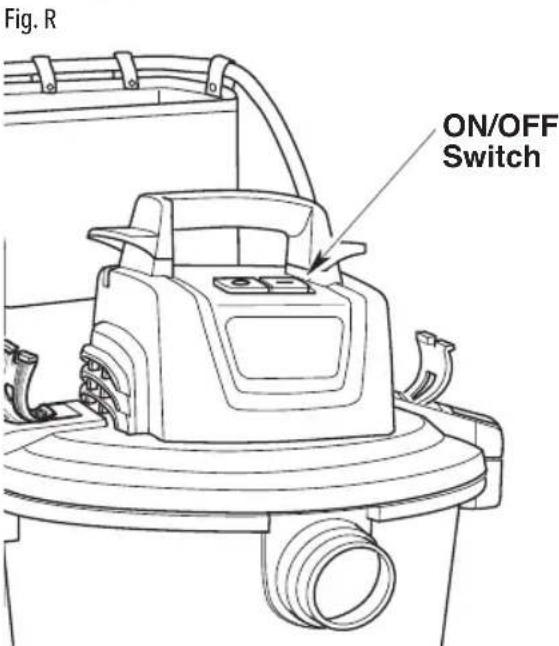 Craftsman CMXEVBE17656 - Power Switch (Fig. R) - 1