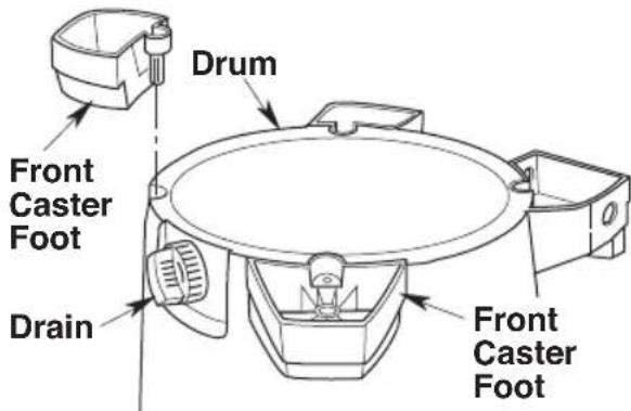 Craftsman CMXEVBE17656 - Rear Wheel Feet Assembly (Fig. D): - 1