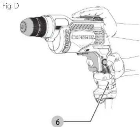 Craftsman CMED731 - Position correcte des mains (Fig. D) - 1