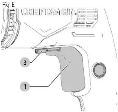 Craftsman CMED731 - Selecting the Direction of Rotation (Fig. E) - 1