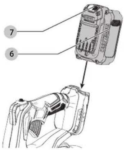 Craftsman CMCBL720D2 - Installing and Removing the Battery Pack (Fig. C) - 1
