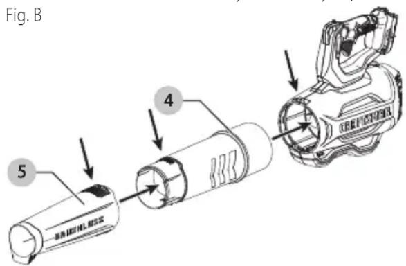 Craftsman CMCBL720D2 - To Assemble Blower Tubes - 1