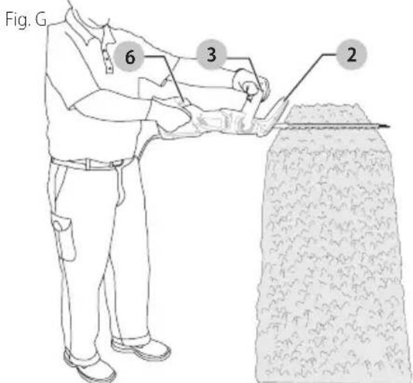 Craftsman CMEHTS822 - Position correcte des mains (Fig. G) - 1