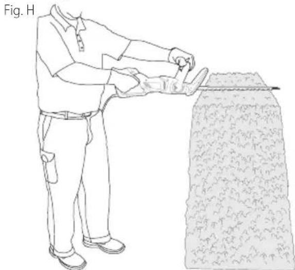 Craftsman CMEHTS822 - Position de travail (Fig. H) - 1