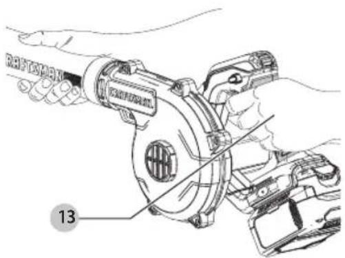 Craftsman CMCBL0100B - Position correcte des mains (Fig. E) - 1