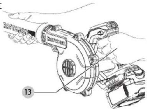 Craftsman CMCBL0100B - Posición Adecuada de las Manos (Fig. E) - 1