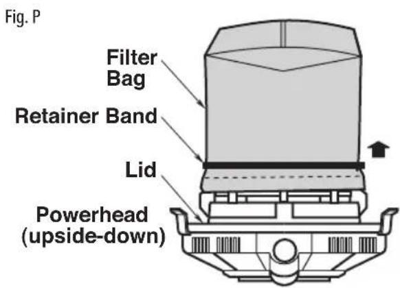 Craftsman CMXEVBE17678 - Filter Bag Removal and Replacement (Fig. P) - 1