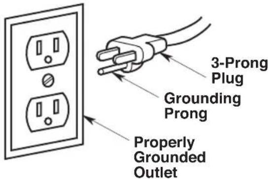 Craftsman CMXEVBE17678 - GROUNDING INSTRUCTIONS - 1