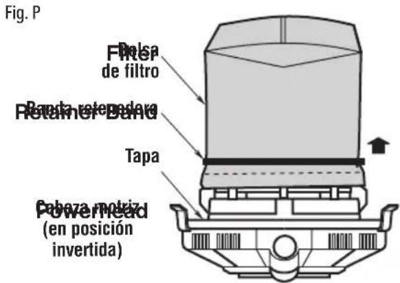 Craftsman CMXEVBE17678 - Remoción y reemplazo la Bolsa del filtro (Fig. P) - 1