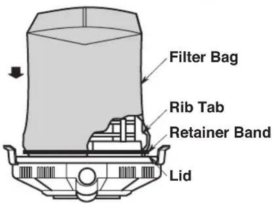 Craftsman CMXEVBE17678 - Filter Bag Removal and Replacement (Fig. P) - 2
