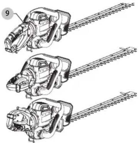 Craftsman CMEHTS824 - Rotation de la poignée arrière (Fig. F) - 1