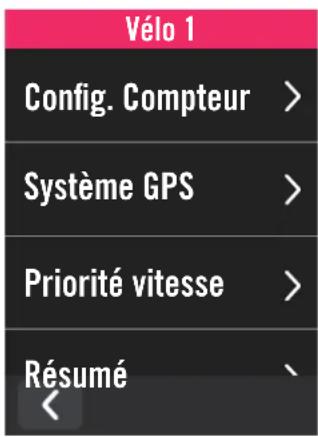 Bryton Rider S500 - Configuration du vélo - 2