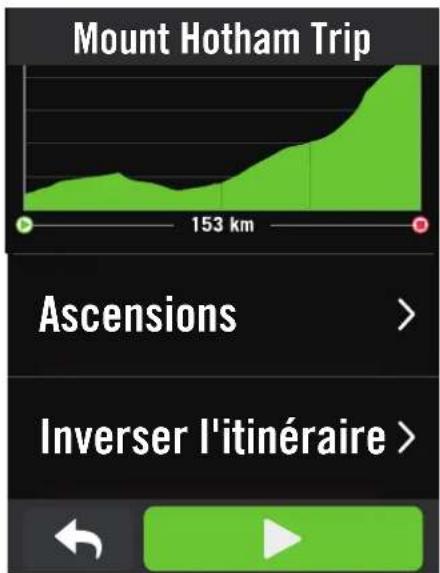 Bryton Rider S500 - Inverser l'itinéraire - 1