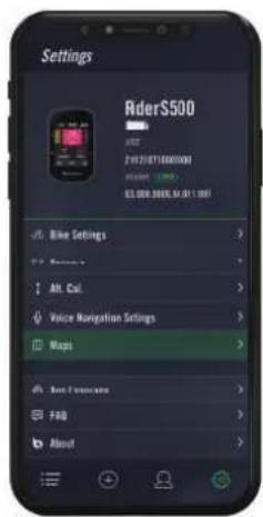 Bryton Rider S500 - Télécharger des cartes via l'application Active - 1