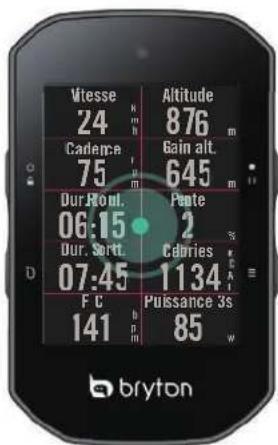 Bryton Rider S500 - Écran tactile - 8