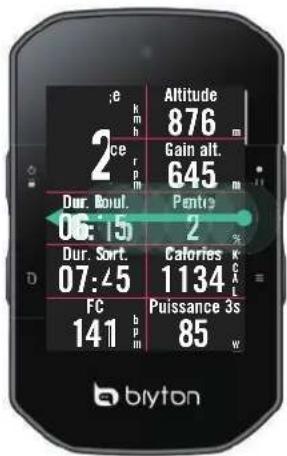 Bryton Rider S500 - Écran tactile - 4