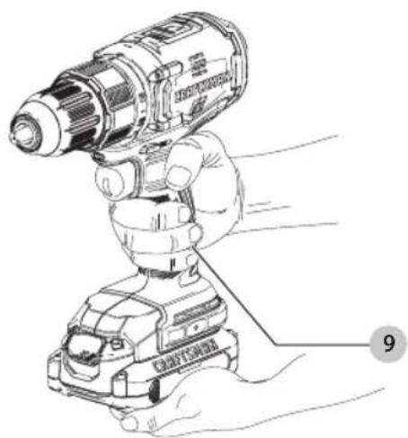 Craftsman CMCD710C1 - Position correcte des mains (Fig. C) - 1
