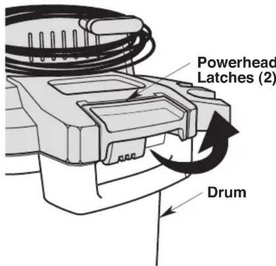 Craftsman CMXEVBE17606 - To Remove the Powerhead Assembly from the Drum: - 2