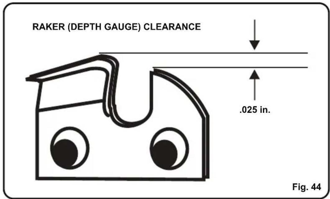 LawnMaster CS1216 - CHAIN MAINTENANCE (See Fig. 44) - 1