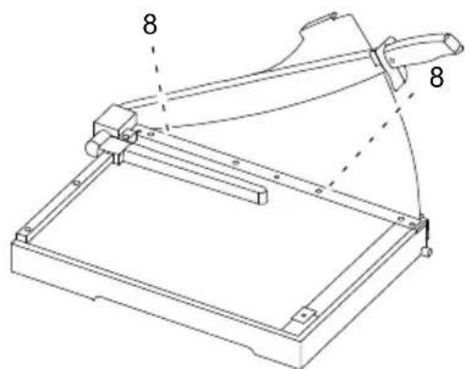 OLYMPIA G 4420 - - Installer la protection de la lame - 1