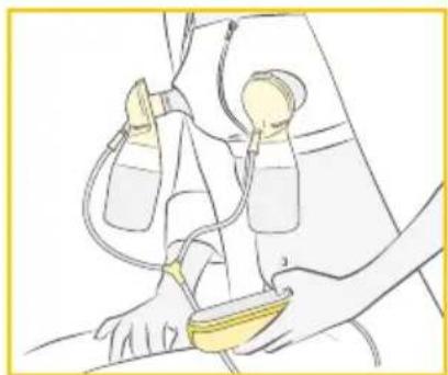 MEDELA Freestyle Flex - Expression mains libres avec le bustier easy expression - 4