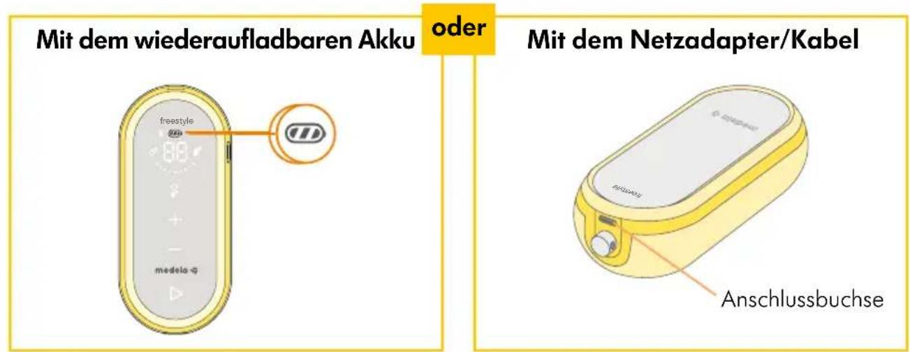 MEDELA Freestyle Flex - Energieversorgung der Milchpumpe - 1