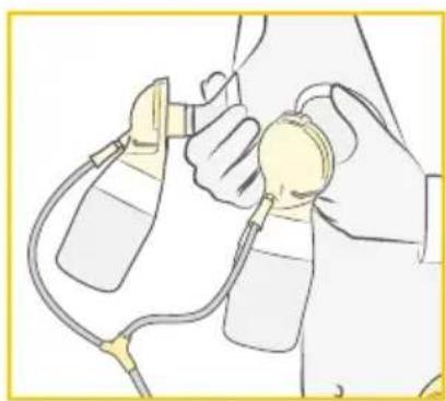 MEDELA Freestyle Flex - Préparation à une séance d'expression double - 3