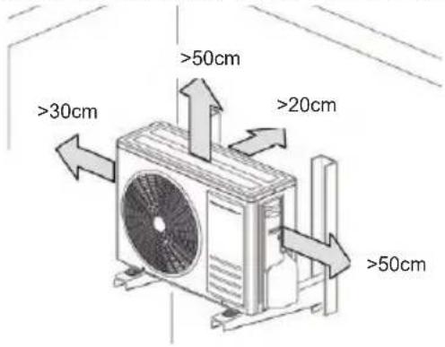 FERROLI Diamant Plus M - INSTALLING THE OUTDOOR UNIT - 1