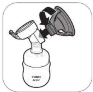 PHILIPS Avent SCF394 - Montaje del extractor de leche - 4