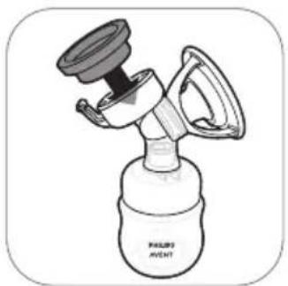 PHILIPS Avent SCF394 - Assembling the breast pump - 5
