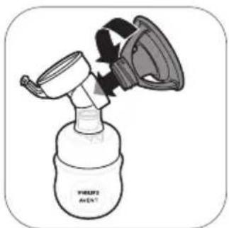 PHILIPS Avent SCF394 - Assembling the breast pump - 4