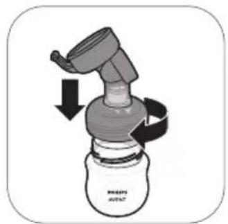 PHILIPS Avent SCF394 - Montaje del extractor de leche - 3