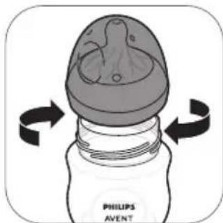 PHILIPS Avent SCF394 - Assembling the bottle - 4