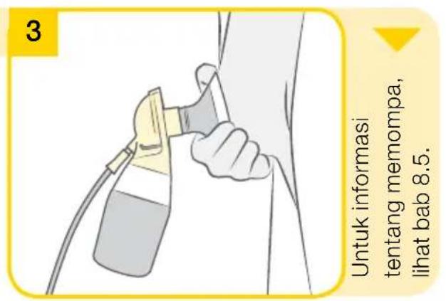 MEDELA Swing Maxi Flex - Swing Maxi Flex - Menyiapkan pemompaan tunggal - 4