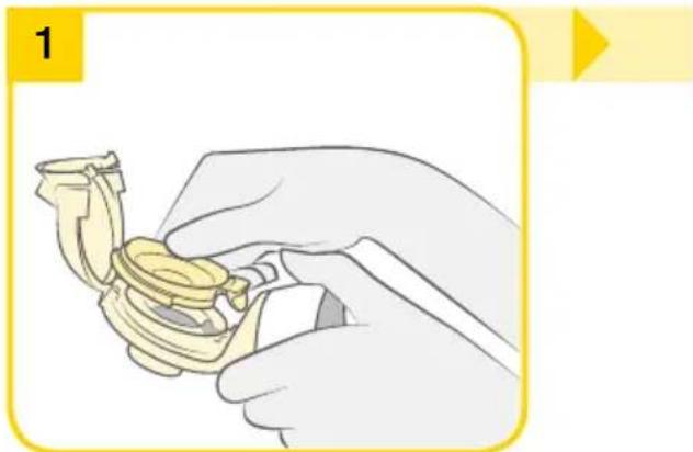 MEDELA Swing Maxi Flex - Assembling the pump set - 1