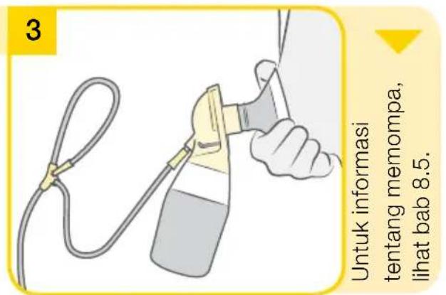 MEDELA Swing Maxi Flex - Swing Maxi Flex - Menyiapkan pemompaan tunggal - 6