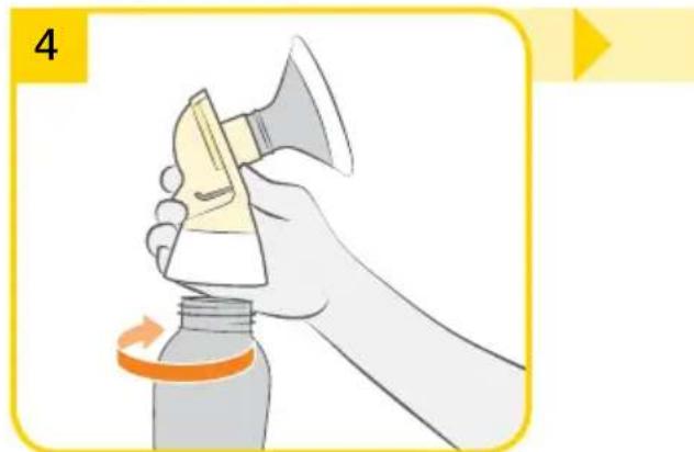 MEDELA Swing Maxi Flex - Assembling the pump set - 2