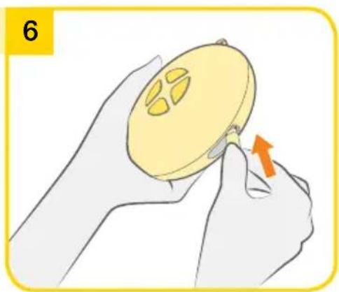 MEDELA Swing Flex - Assembling the pump set - 6