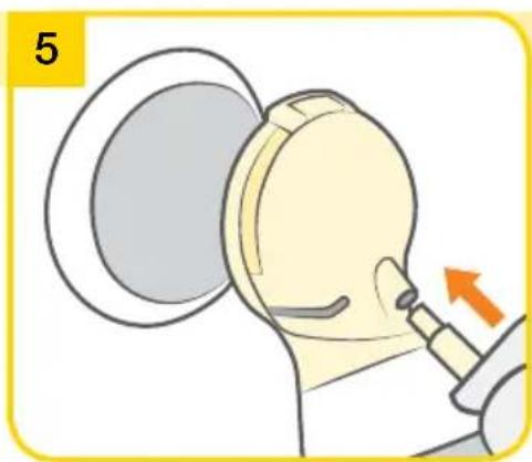 MEDELA Swing Flex - Assembling the pump set - 5