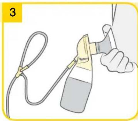 MEDELA Swing Flex - Swing Maxi Flex - Menyiapkan pemompaan tunggal - 5