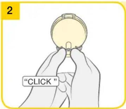 MEDELA Swing Flex - Assembling the pump set - 3