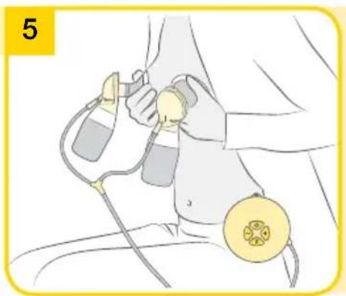 MEDELA Swing Flex - Swing Maxi Flex – Preparing for double pumping - 5
