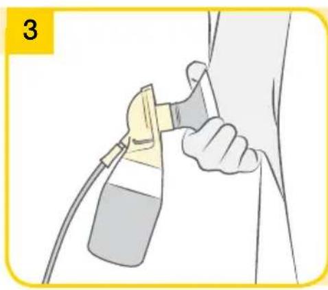 MEDELA Swing Flex - Swing Maxi Flex - Menyiapkan pemompaan tunggal - 3