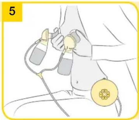 MEDELA Swing Flex - Swing Maxi Flex – Voorbereiding voor dubbel afkolven - 6