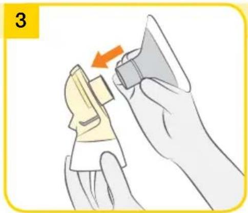 MEDELA Swing Flex - Assembling the pump set - 4