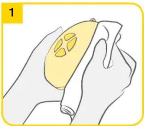 MEDELA Swing Flex - De motoreenheid reinigen - 1