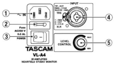 TASCAM VLA4 - Funzione di protezione uscita dei tweeter (VL-A5/VL-A8) - 1